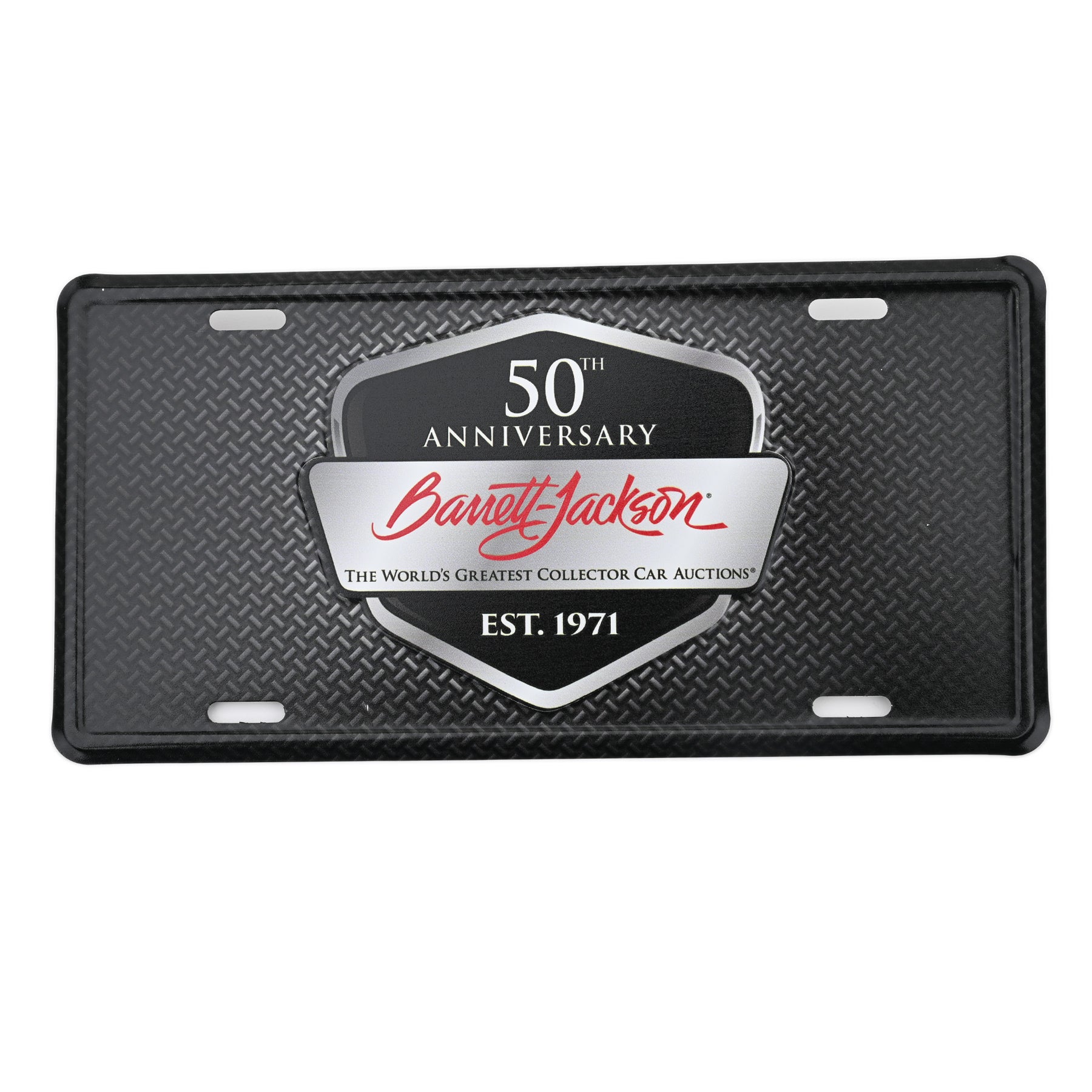 50th Anniversary License Plate BarrettJackson